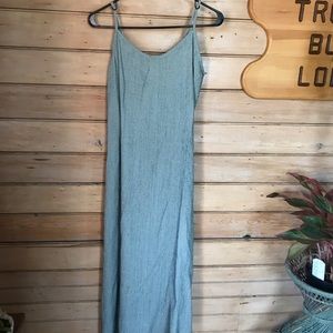 Green slip  dress size medium.maxi Vintage